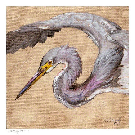 Original Great Blue Heron Painting