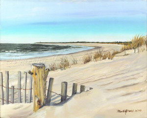 Cape May beach scene prints