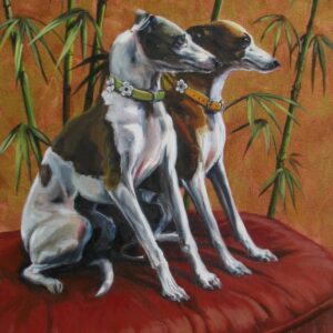 Whippet Dog Portrait