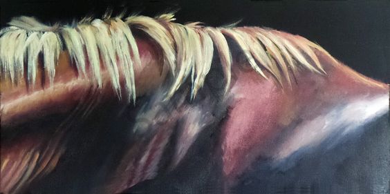 Painting of a horse's withers by martha dodd