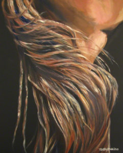 painting of a horses tail by martha dodd Shoo Fly Horse Art Print Equine Art