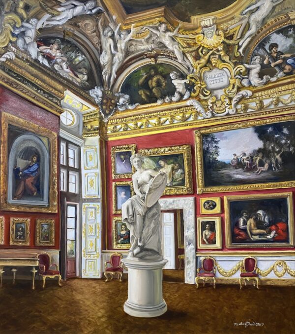 Interior of Museum Wall Art Prints by Martha J Dodd, Pitti Palace, Italian art, Italy Museum art