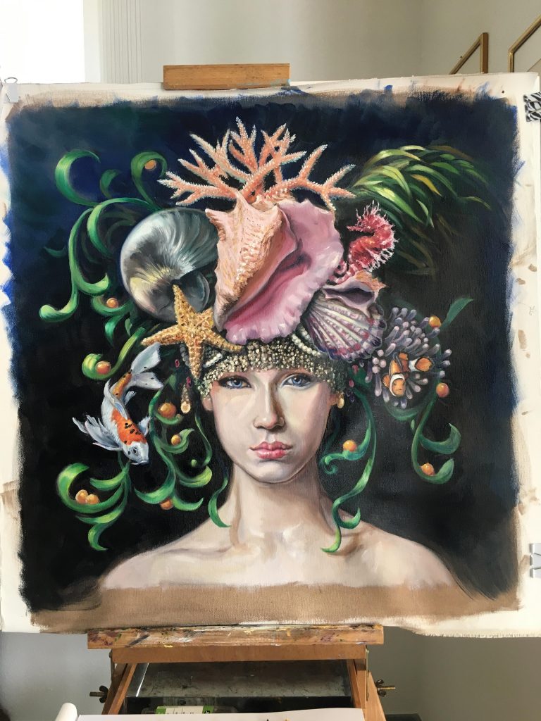 picture of queen conch painting