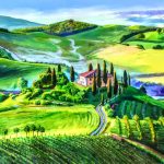 Tuscan Landscape painting