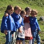 Swiss children at the festival dressing up in traditional costume