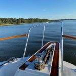 quarantine time: a view from the front end of the boat