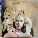 unfinished painting of the butterfly queen by Martha dodd